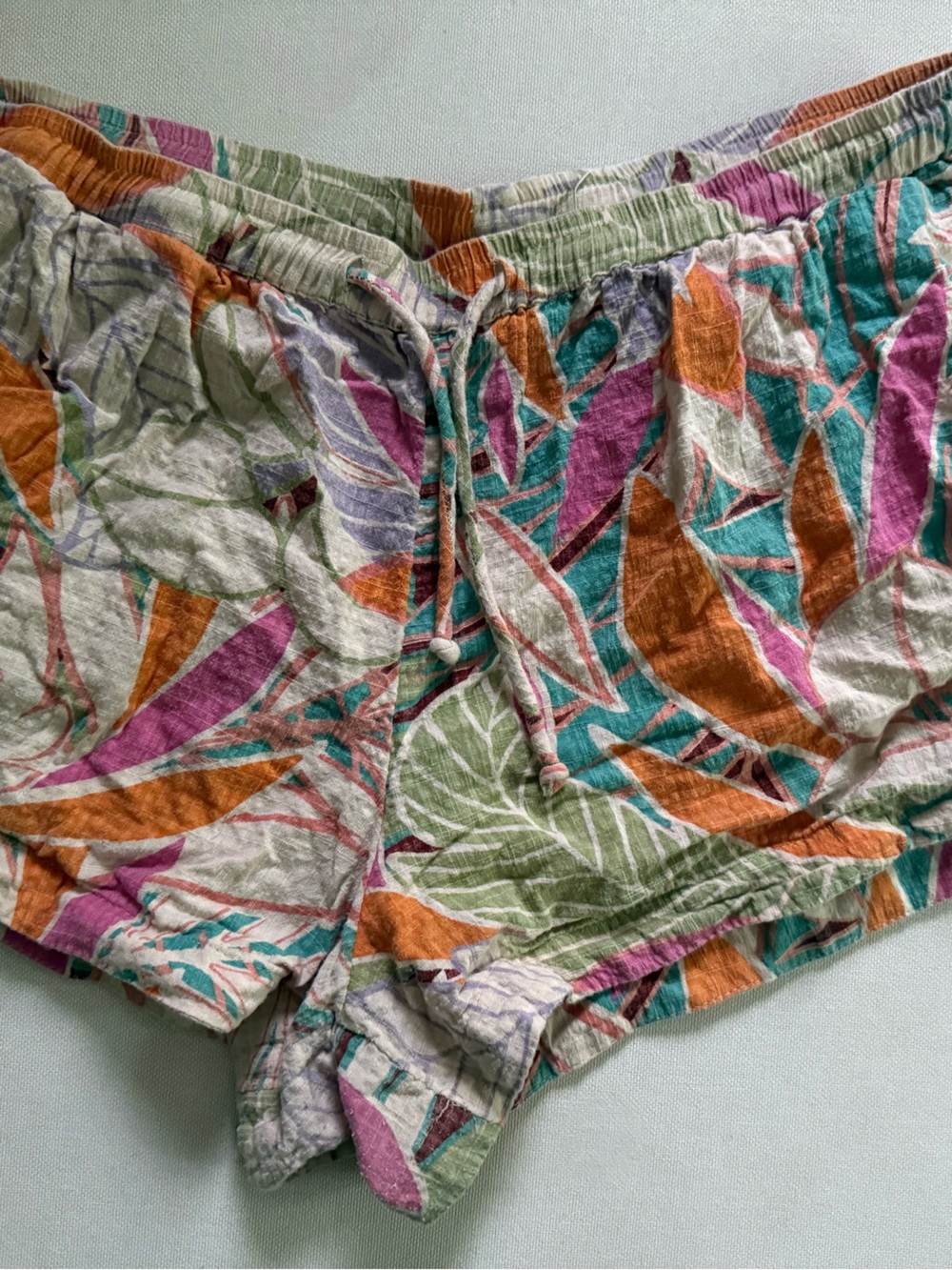 Rip Curl Floral Elastic Waist Shorts - Multicolor